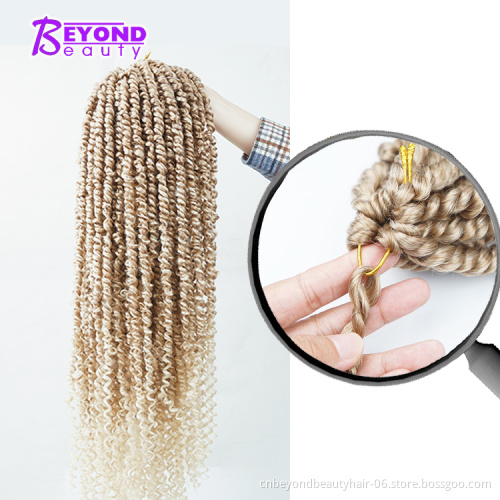 22 Inch Passion Twist Crochet Hair Pre-Twisted Synthetic Braiding Hair Extension Spring Bomb Twist For Black Women Bulk